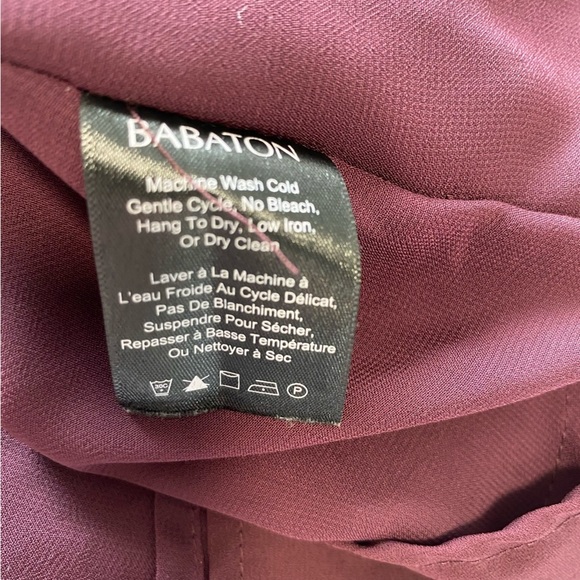 Aritzia Babaton - Chiffon Midi Dress - Tie Waist Crossed Back - Size M - Picture 7 of 9